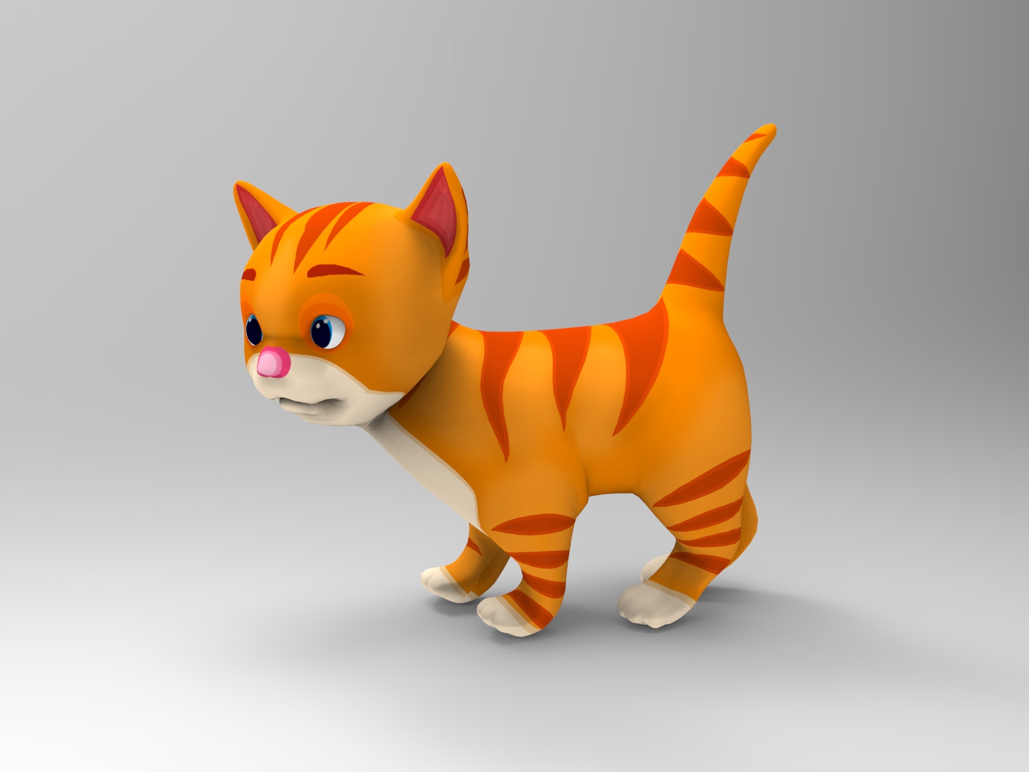 cartoon cat animation 3d