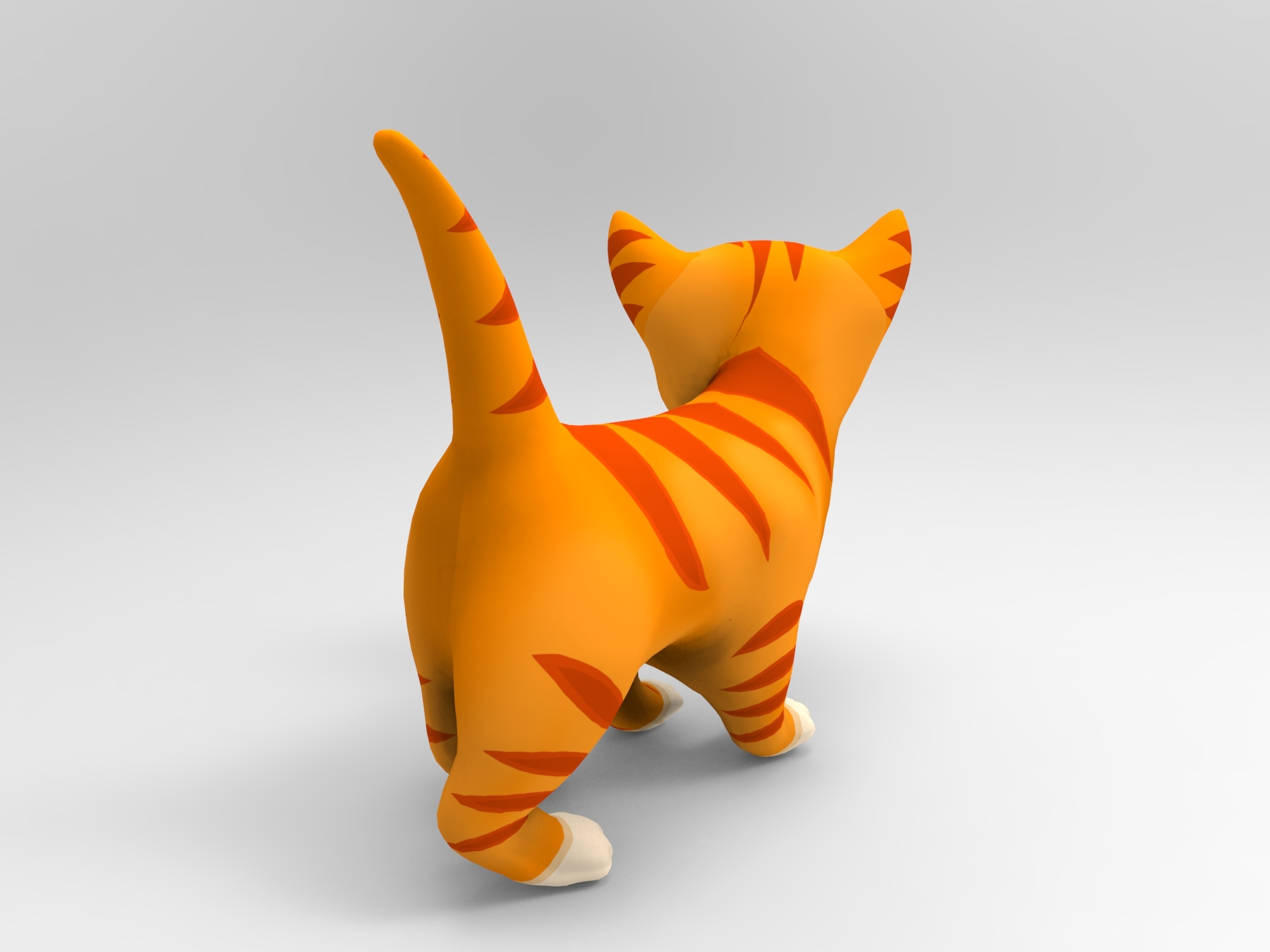 卡通猫动画3d模型