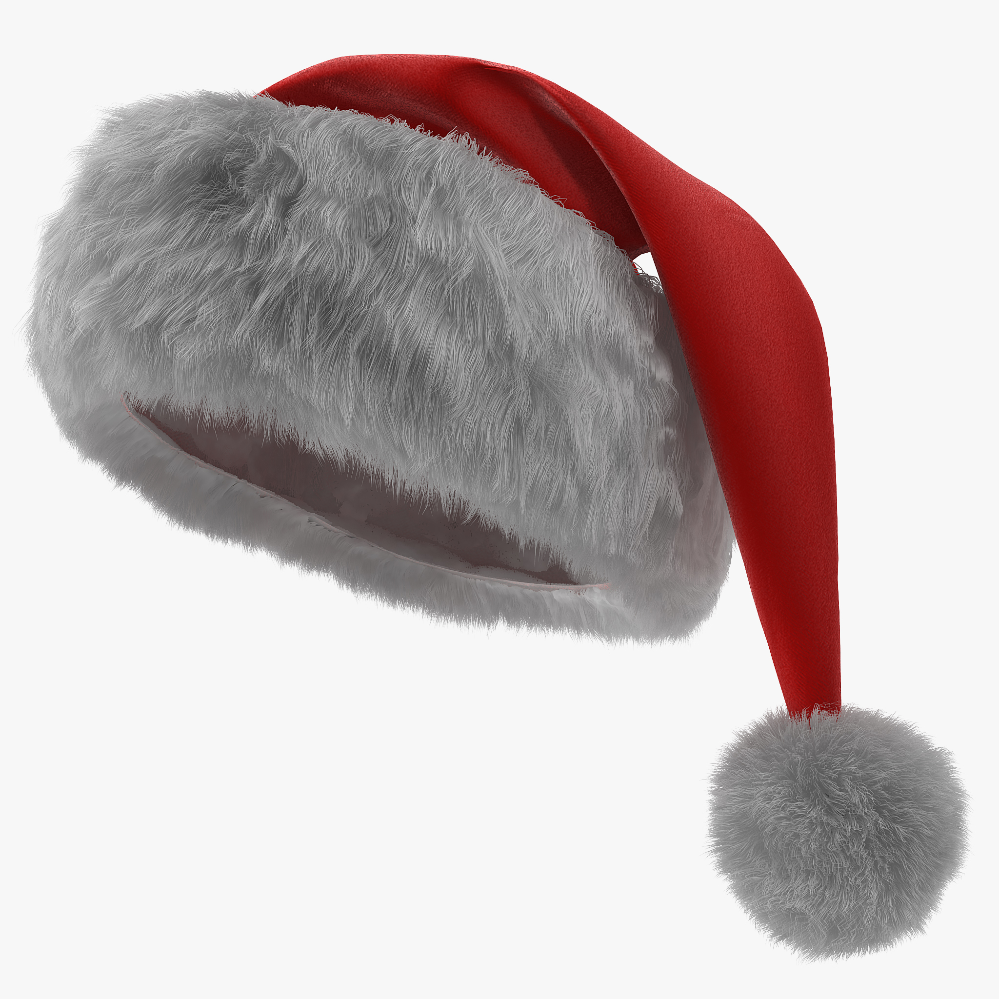 3D santa claus hat fur - TurboSquid 1216915