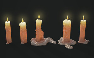 candles pack 3D model