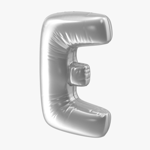 Foil Balloon Letter E 3d Model Turbosquid