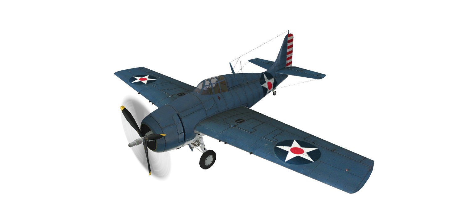 F4f Wildcat 3d Turbosquid 1217252 