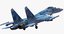 su-33 flanker d fighter aircraft 3D model