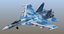 su-33 flanker d fighter aircraft 3D model