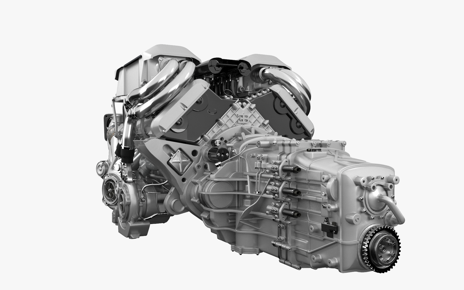 3D bugatti chiron engine model - TurboSquid 1217464