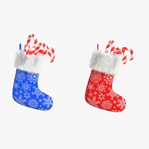 3D christmas sock model