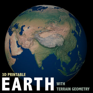 earth terrain geometry 3D model