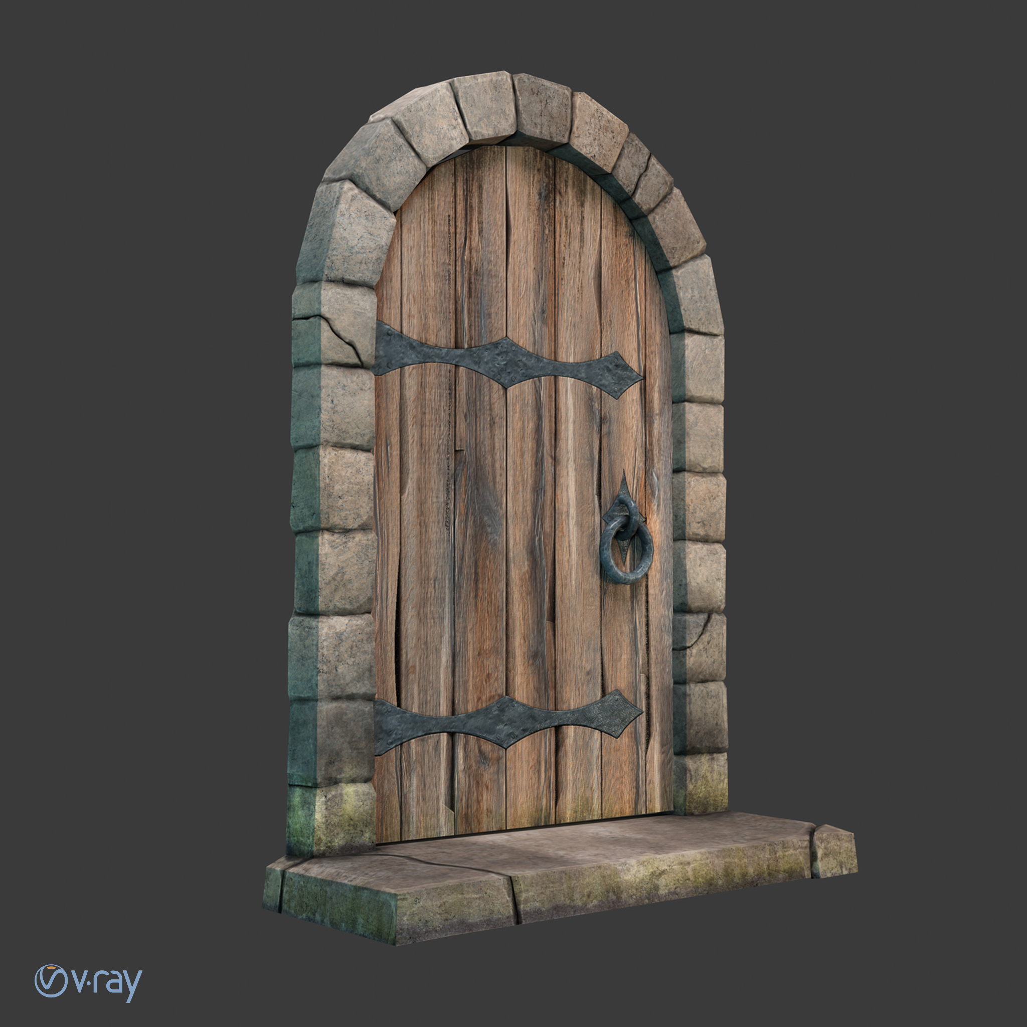 3D medieval castle door - TurboSquid 1217528