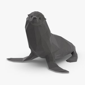 3D seal---sitting model