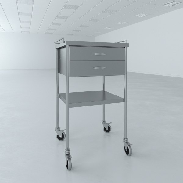 Utility Table Drawers Model Turbosquid 1217639 Utility Table Drawers Model
