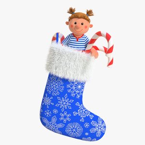 3D christmas sock