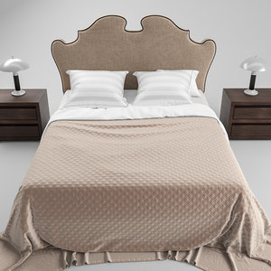 3D eichholtz bed boudoir model