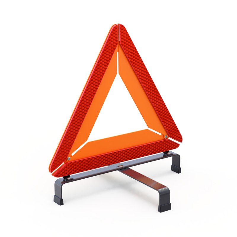 Triangle warning 3D - TurboSquid 1217710