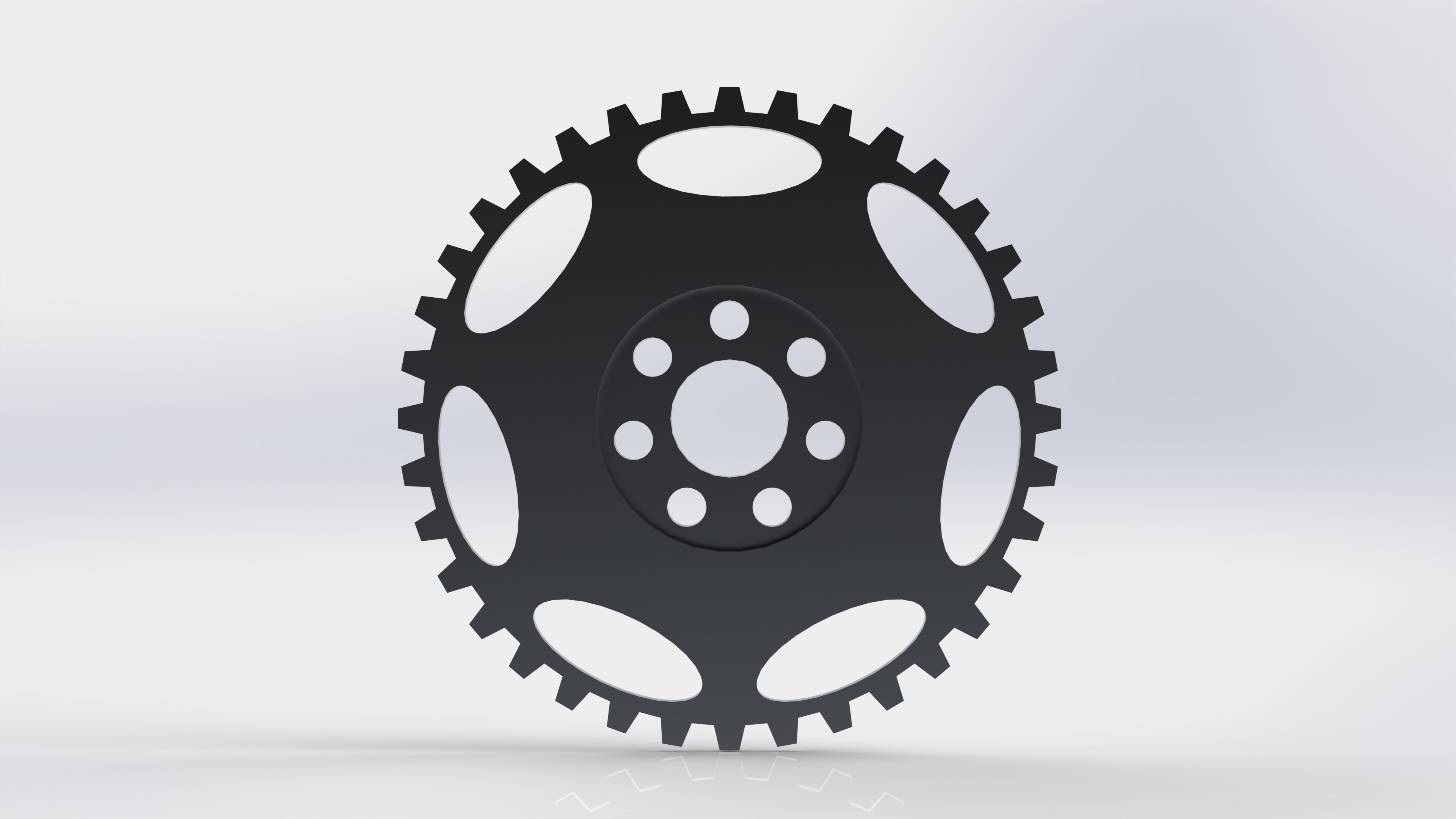 3d lightened flywheel model