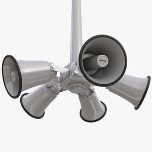 3D model outdoor broadcast horn pole