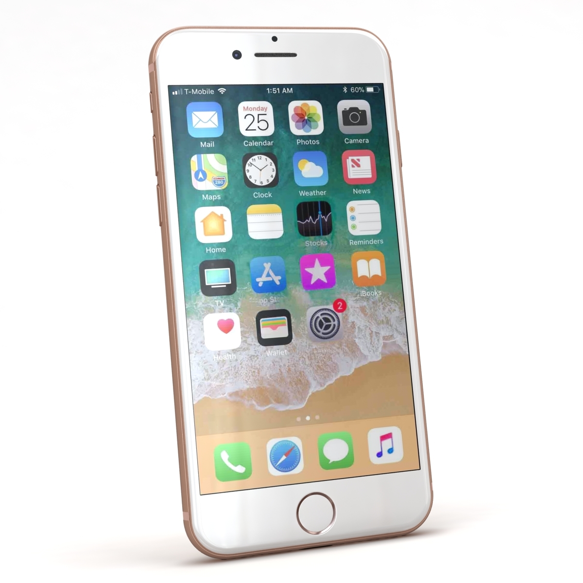 Apple iphone 8 gold 3D model - TurboSquid 1217893