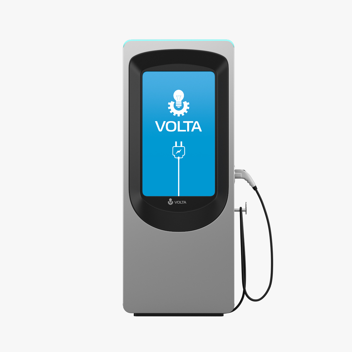 3D volta electric vehicle charger model TurboSquid 1218033