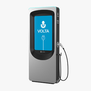 3D volta electric vehicle charger model