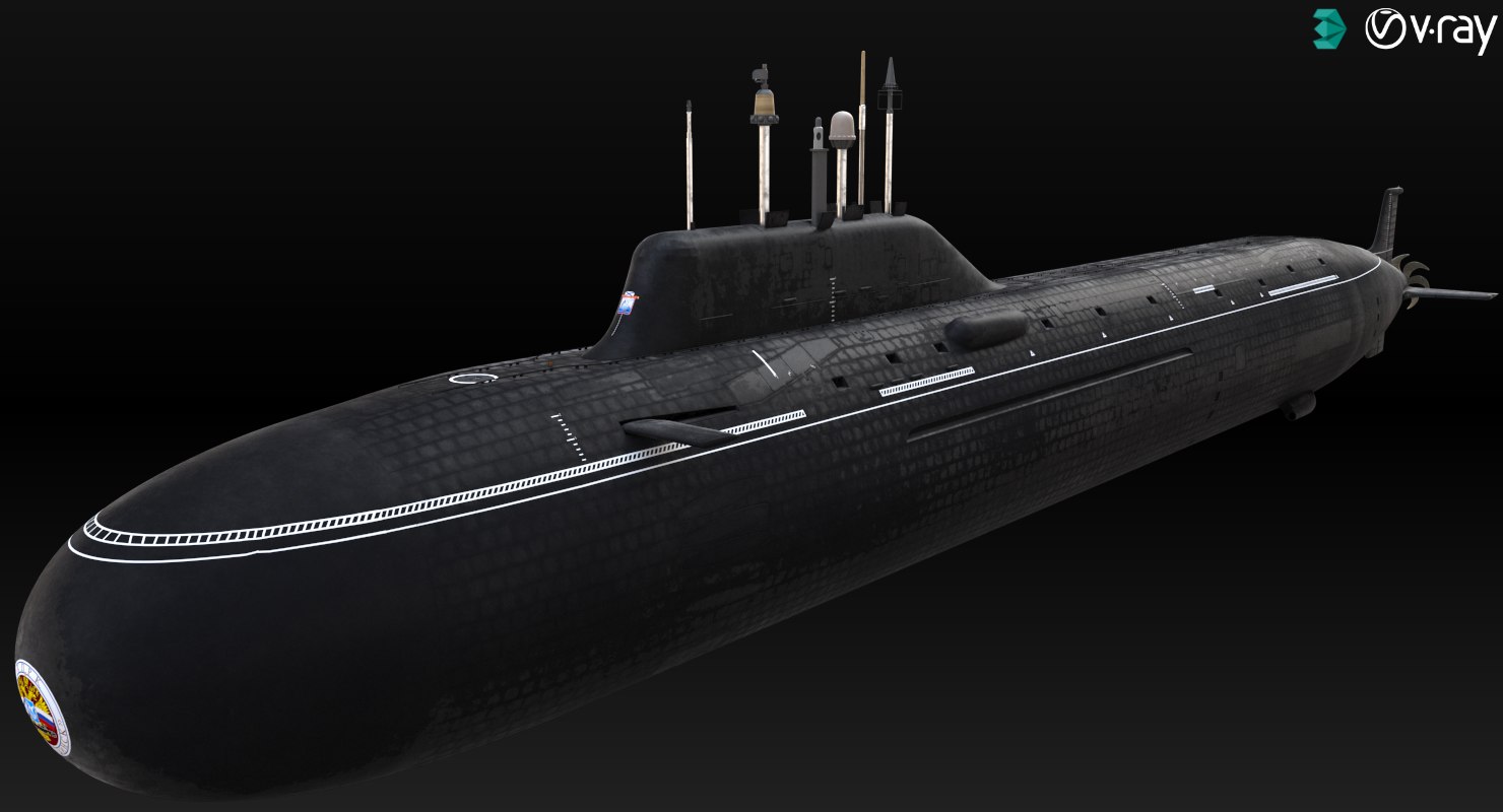 3D k-560 severodvinsk yasen class submarine - TurboSquid 1218176