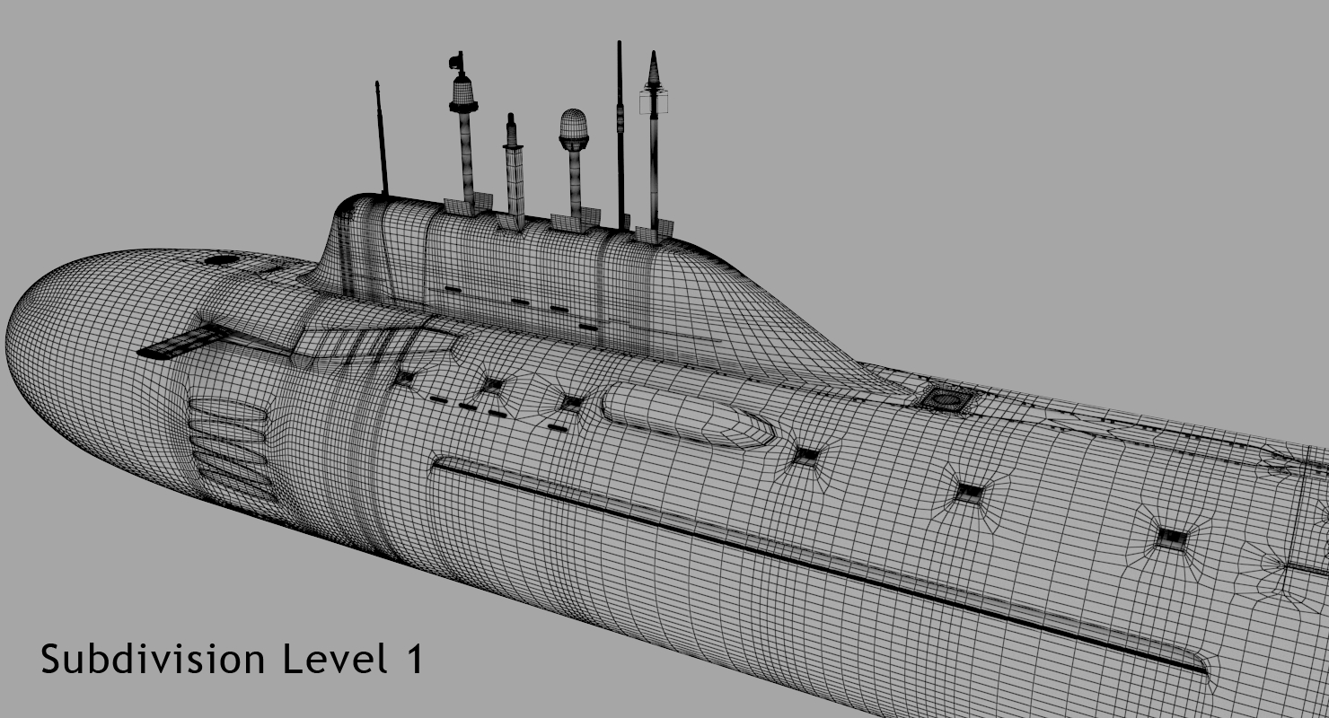 k-560 severodvinsk(yasen级潜艇)3d模型