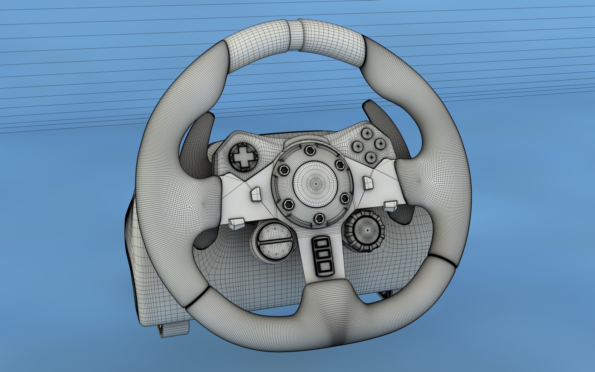 Logitech g29 steering wheel 3D TurboSquid 1218219
