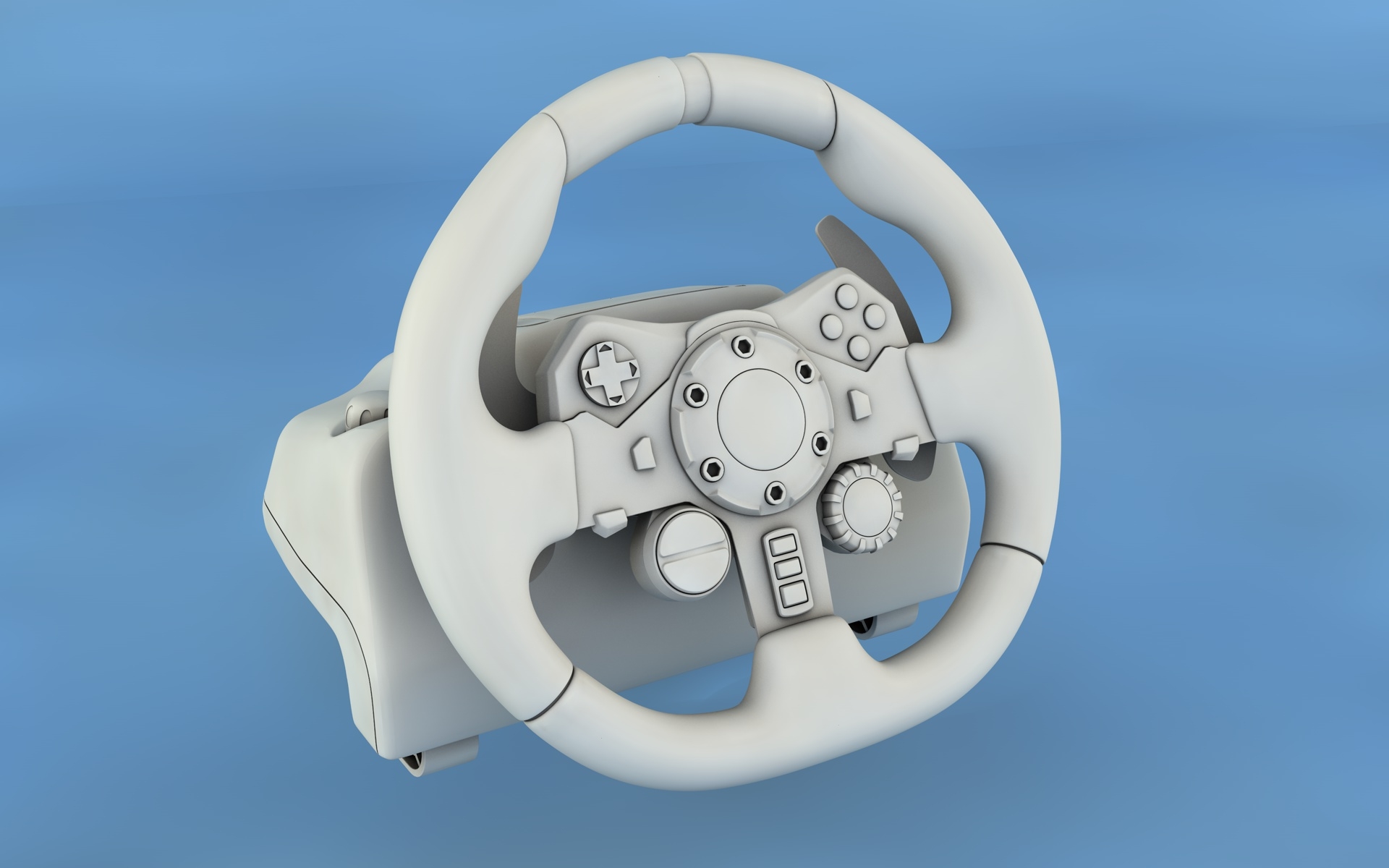 Logitech g29 steering wheel 3D TurboSquid 1218219
