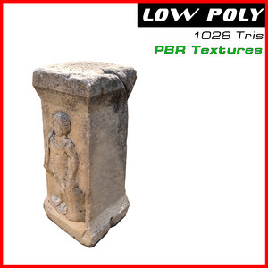 3D ancient column model