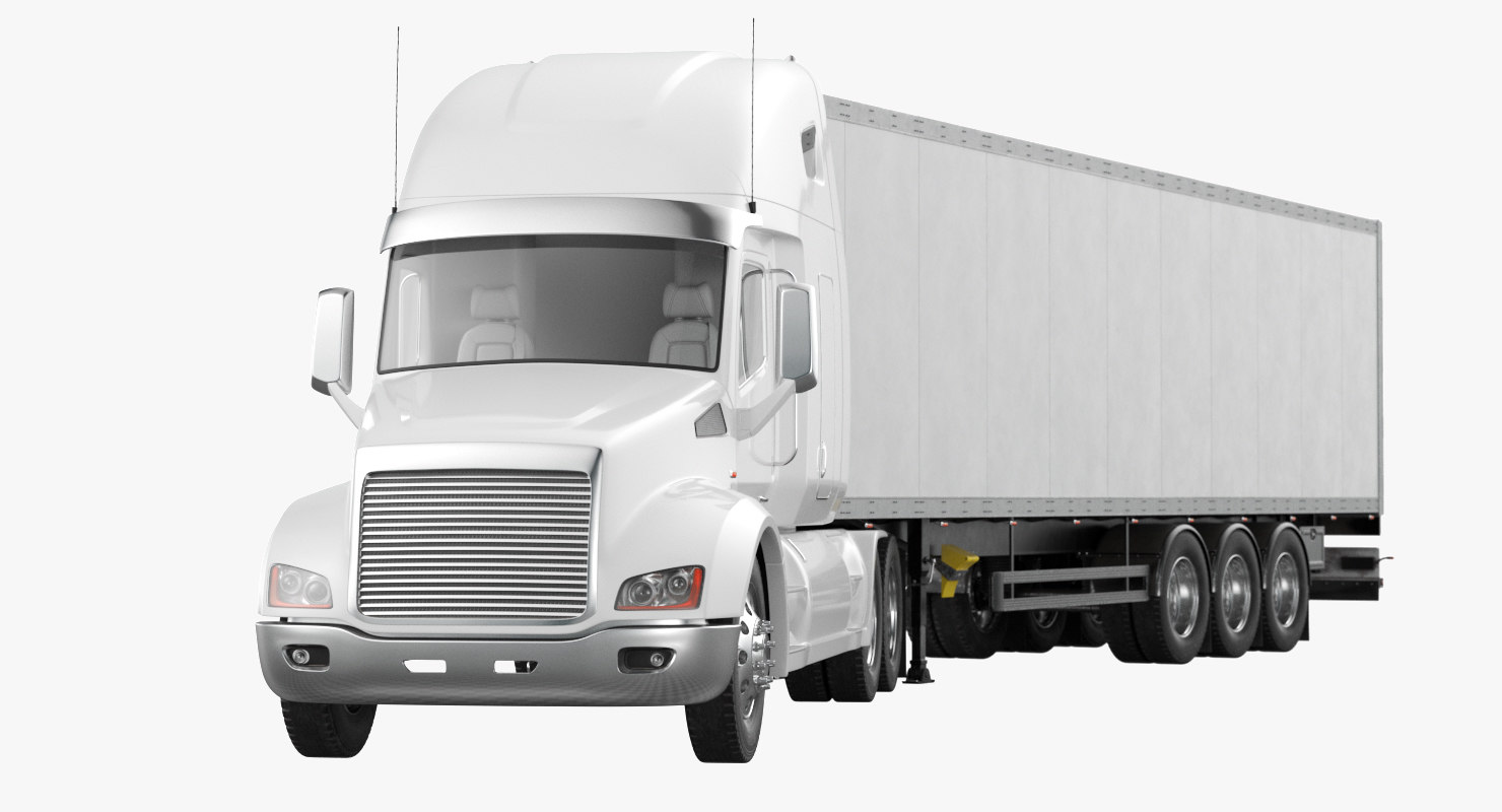 Semitrailer truck model TurboSquid 1218484