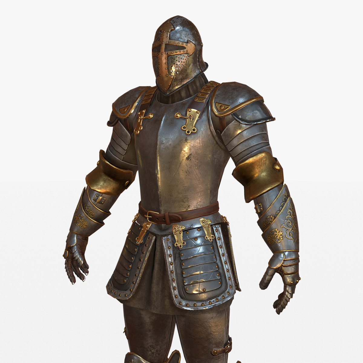 Medieval armor body 3D model - TurboSquid 1218567