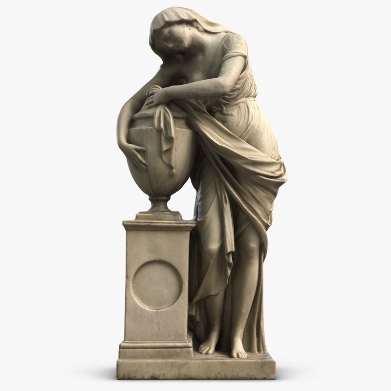 Sculpture woman vase model TurboSquid 1218629