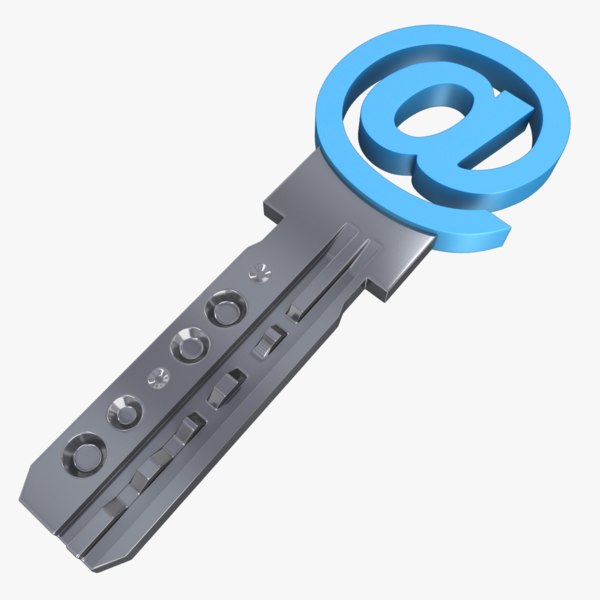 realistic key 3D model