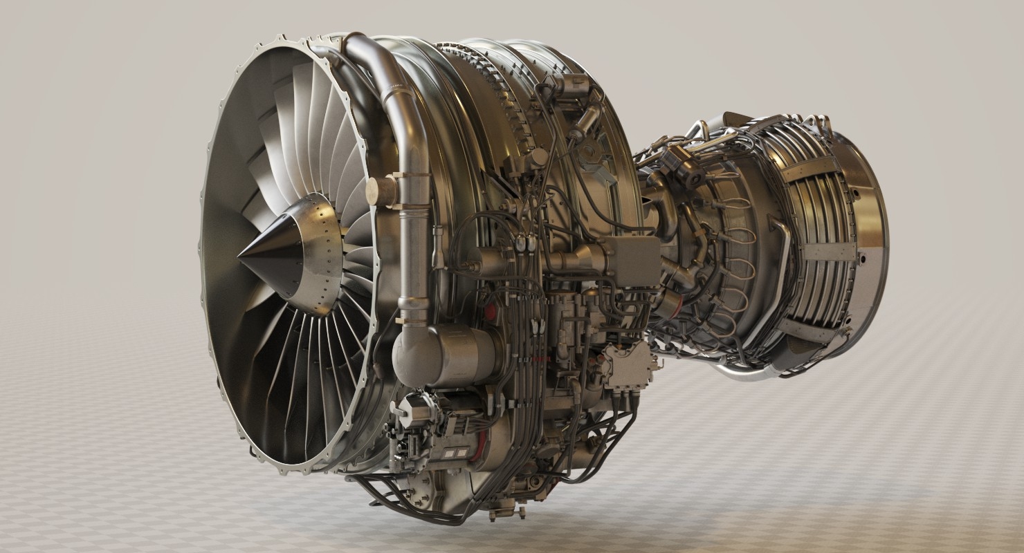 3D jet engine cfm56 - TurboSquid 1218786