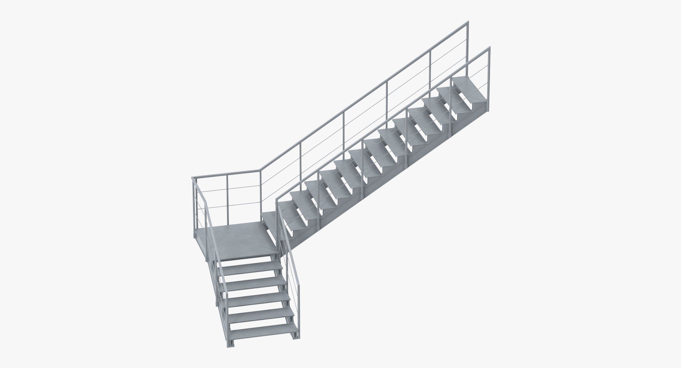 3D industrial staircase - TurboSquid 1218809