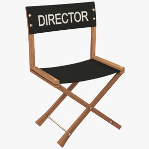 3D director chair