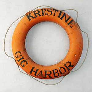 3D nautical gig harbor life preserver