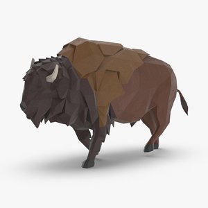 3D buffalo----running model