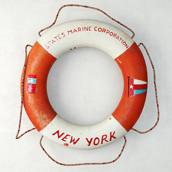 states marine corporation life preserver 3d model