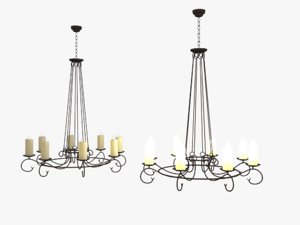 chandelier lamp 3D model