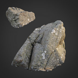 scanned nature stone 028 3D model