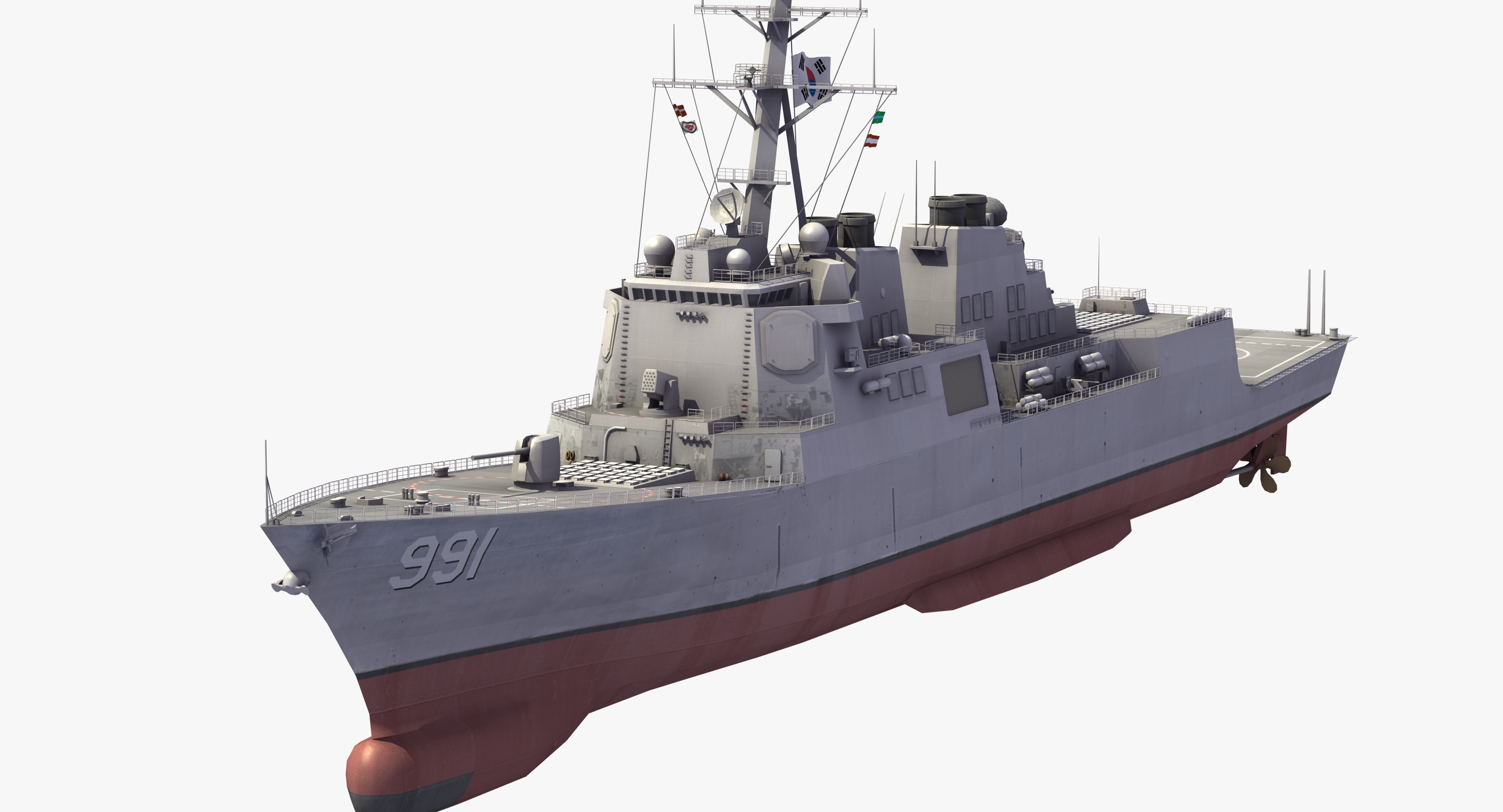 3D sejong great class model - TurboSquid 1219290