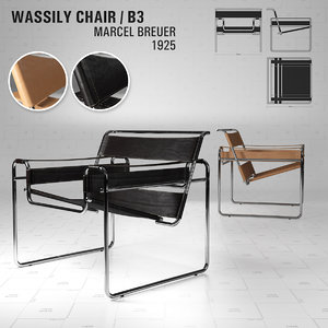 wassily chair b3 marcel breuer 3D