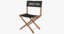 chair clapperboard movie 3D