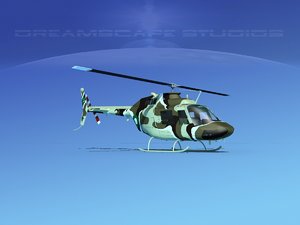 rotor oh-58 bell 206 3D model