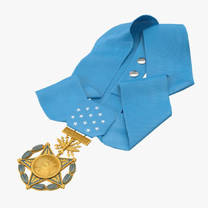 3D medal honor airforce laying