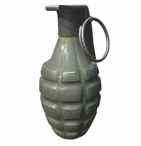 american m2 grenade 3D model