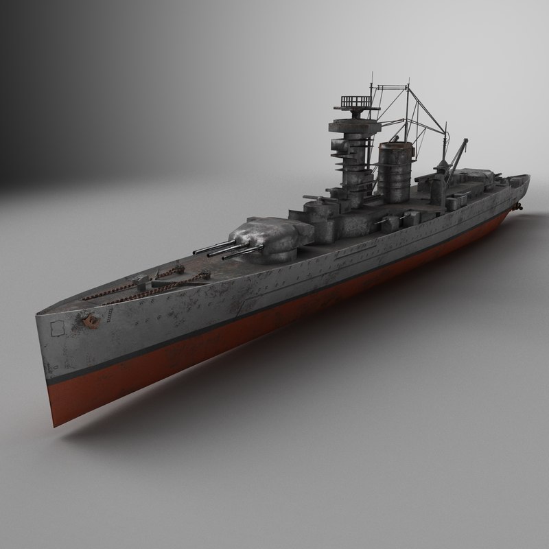 Pbr Admiral Graf Spee Model Turbosquid 1219745