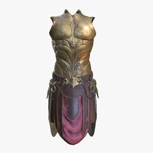 3D golden armor