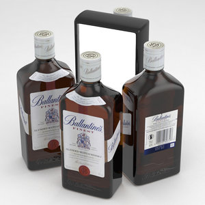 alcohol bottle whisky 3D