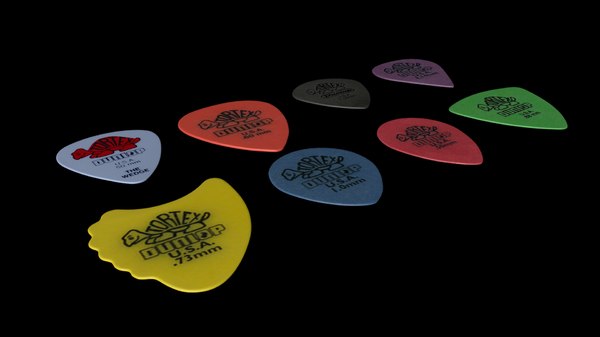 Download 3d Guitar Picks Turbosquid 1219821