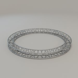 3D square circular truss
